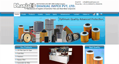 Desktop Screenshot of dhanjalimpex.com